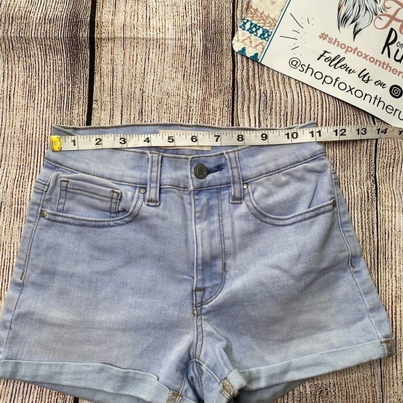 𝅺PACSUN The Shortie Light Wash Shorts Size 23 - Picture 5 of 7
